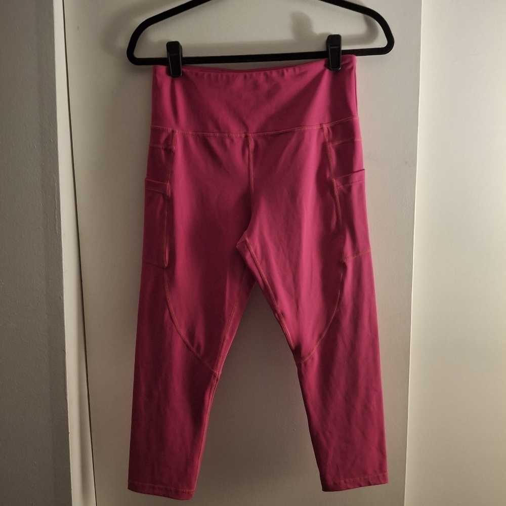 ZYIA Bright Pink Women's Leggings - Picture 1 of 12